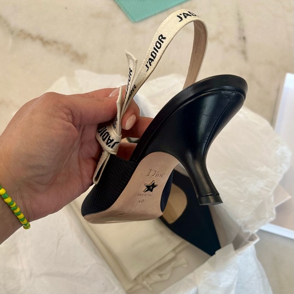 Dior J’Adior Black Slingback Pumps - Picture 11 of 14